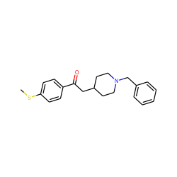 CSc1ccc(C(=O)CC2CCN(Cc3ccccc3)CC2)cc1 ZINC000013729895