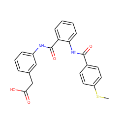 CSc1ccc(C(=O)Nc2ccccc2C(=O)Nc2cccc(CC(=O)O)c2)cc1 ZINC000299861681