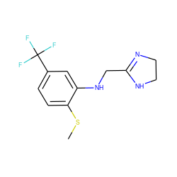 CSc1ccc(C(F)(F)F)cc1NCC1=NCCN1 ZINC000013473769