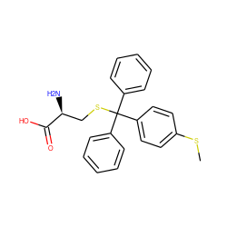 CSc1ccc(C(SC[C@H](N)C(=O)O)(c2ccccc2)c2ccccc2)cc1 ZINC000066123068