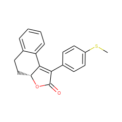 CSc1ccc(C2=C3c4ccccc4CC[C@H]3OC2=O)cc1 ZINC000012352346