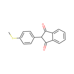 CSc1ccc(C2C(=O)c3ccccc3C2=O)cc1 ZINC000100775217