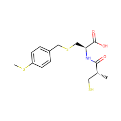 CSc1ccc(CSC[C@H](NC(=O)[C@H](C)CS)C(=O)O)cc1 ZINC000001903250