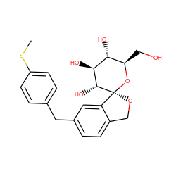 CSc1ccc(Cc2ccc3c(c2)[C@]2(OC3)O[C@H](CO)[C@@H](O)[C@H](O)[C@H]2O)cc1 ZINC000035826776