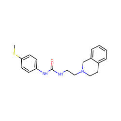 CSc1ccc(NC(=O)NCCN2CCc3ccccc3C2)cc1 ZINC000004748734