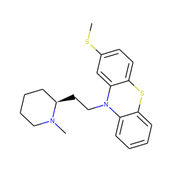 CSc1ccc2c(c1)N(CC[C@@H]1CCCCN1C)c1ccccc1S2 ZINC000001530695