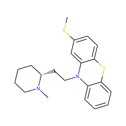 CSc1ccc2c(c1)N(CC[C@H]1CCCCN1C)c1ccccc1S2 ZINC000001530697