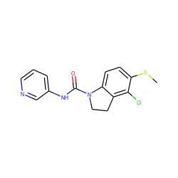 CSc1ccc2c(c1Cl)CCN2C(=O)Nc1cccnc1 ZINC000013779427