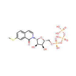 CSc1ccc2ccn([C@@H]3O[C@H](CO[P@@](=O)(O)O[P@@](=O)(O)OP(=O)(O)O)[C@@H](O)[C@H]3O)c(=O)c2c1 ZINC000043574697