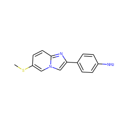 CSc1ccc2nc(-c3ccc(N)cc3)cn2c1 ZINC000028965728