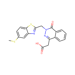 CSc1ccc2sc(Cn3nc(CC(=O)O)c4ccccc4c3=O)nc2c1 ZINC000013860749