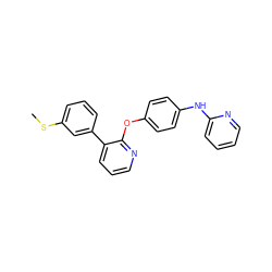 CSc1cccc(-c2cccnc2Oc2ccc(Nc3ccccn3)cc2)c1 ZINC000143097609