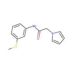 CSc1cccc(NC(=O)Cn2cccc2)c1 ZINC000004101191