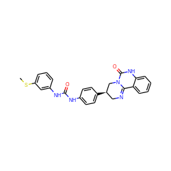 CSc1cccc(NC(=O)Nc2ccc([C@@H]3CN=C4c5ccccc5NC(=O)N4C3)cc2)c1 ZINC000206965298