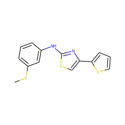 CSc1cccc(Nc2nc(-c3cccs3)cs2)c1 ZINC000473089739