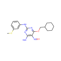 CSc1cccc(Nc2nc(N)c(N=O)c(OCC3CCCCC3)n2)c1 ZINC000103199989