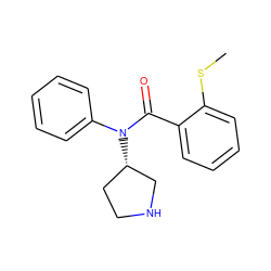 CSc1ccccc1C(=O)N(c1ccccc1)[C@H]1CCNC1 ZINC000043020822