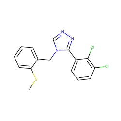 CSc1ccccc1Cn1cnnc1-c1cccc(Cl)c1Cl ZINC000028897885