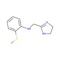 CSc1ccccc1NCC1=NCCN1 ZINC000013473754