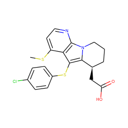 CSc1ccnc2c1c(Sc1ccc(Cl)cc1)c1n2CCC[C@H]1CC(=O)O ZINC000003949527