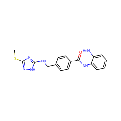 CSc1n[nH]c(NCc2ccc(C(=O)Nc3ccccc3N)cc2)n1 ZINC000029037204