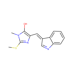 CSc1nc(/C=C2\C=Nc3ccccc32)c(O)n1C ZINC000005130809