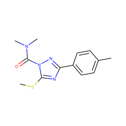 CSc1nc(-c2ccc(C)cc2)nn1C(=O)N(C)C ZINC000013533066