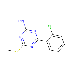 CSc1nc(N)nc(-c2ccccc2Cl)n1 ZINC000072141065