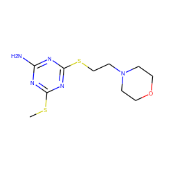 CSc1nc(N)nc(SCCN2CCOCC2)n1 ZINC000026579658