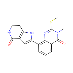 CSc1nc2c(-c3cc4c([nH]3)CCNC4=O)cccc2c(=O)n1C ZINC000222454200