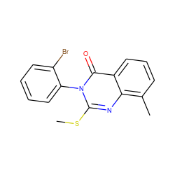 CSc1nc2c(C)cccc2c(=O)n1-c1ccccc1Br ZINC000103285982