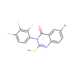 CSc1nc2ccc(Br)cc2c(=O)n1-c1ccc(F)c(F)c1F ZINC000103285980