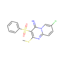 CSc1nc2ccc(Cl)cn2c(=N)c1S(=O)(=O)c1ccccc1 ZINC000034065654