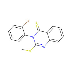 CSc1nc2ccccc2c(=S)n1-c1ccccc1Br ZINC000103287324