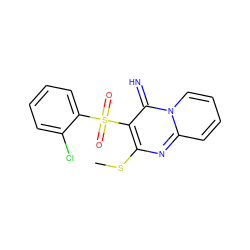 CSc1nc2ccccn2c(=N)c1S(=O)(=O)c1ccccc1Cl ZINC000038895521