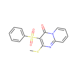 CSc1nc2ccccn2c(=O)c1S(=O)(=O)c1ccccc1 ZINC000038421563