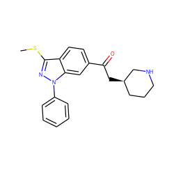 CSc1nn(-c2ccccc2)c2cc(C(=O)C[C@@H]3CCCNC3)ccc12 ZINC000169706050