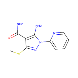 CSc1nn(-c2ccccn2)c(N)c1C(N)=O ZINC000034456423