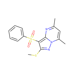 CSc1nn2c(C)cc(C)nc2c1S(=O)(=O)c1ccccc1 ZINC000066074133