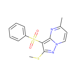 CSc1nn2ccc(C)nc2c1S(=O)(=O)c1ccccc1 ZINC000066075973