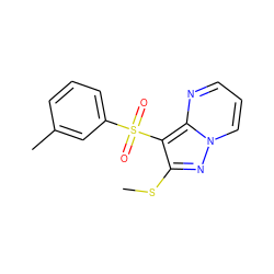 CSc1nn2cccnc2c1S(=O)(=O)c1cccc(C)c1 ZINC000169699834