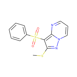 CSc1nn2cccnc2c1S(=O)(=O)c1ccccc1 ZINC000066075971