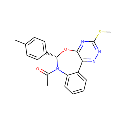 CSc1nnc2c(n1)O[C@@H](c1ccc(C)cc1)N(C(C)=O)c1ccccc1-2 ZINC000001006717