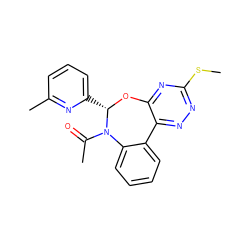 CSc1nnc2c(n1)O[C@@H](c1cccc(C)n1)N(C(C)=O)c1ccccc1-2 ZINC000000683364