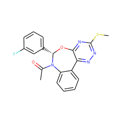 CSc1nnc2c(n1)O[C@@H](c1cccc(F)c1)N(C(C)=O)c1ccccc1-2 ZINC000000684120