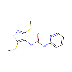 CSc1nsc(SC)c1NC(=O)Nc1ccccn1 ZINC000000051362