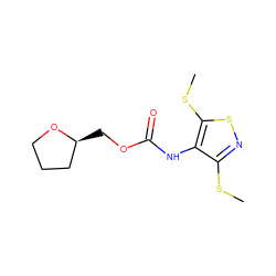 CSc1nsc(SC)c1NC(=O)OC[C@H]1CCCO1 ZINC000000132807