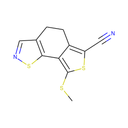 CSc1sc(C#N)c2c1-c1sncc1CC2 ZINC000584648941