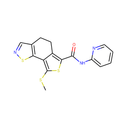 CSc1sc(C(=O)Nc2ccccn2)c2c1-c1sncc1CC2 ZINC001772646313