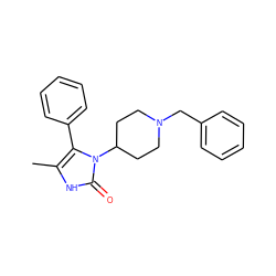 Cc1[nH]c(=O)n(C2CCN(Cc3ccccc3)CC2)c1-c1ccccc1 ZINC000000019660